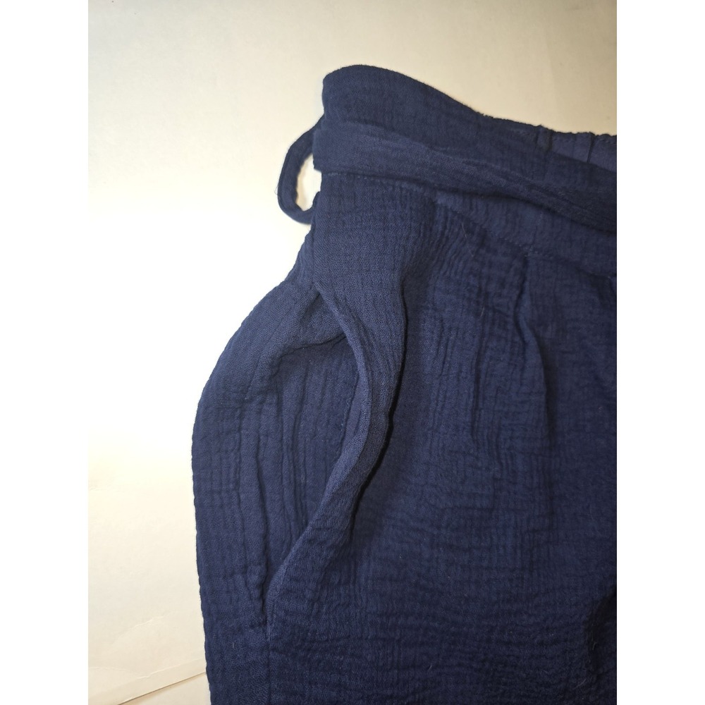 NWT Avenue Short Navy Belt Bow Pockets Stretch Lightweight Coastal Beach Sz 14 - Picture 6 of 9